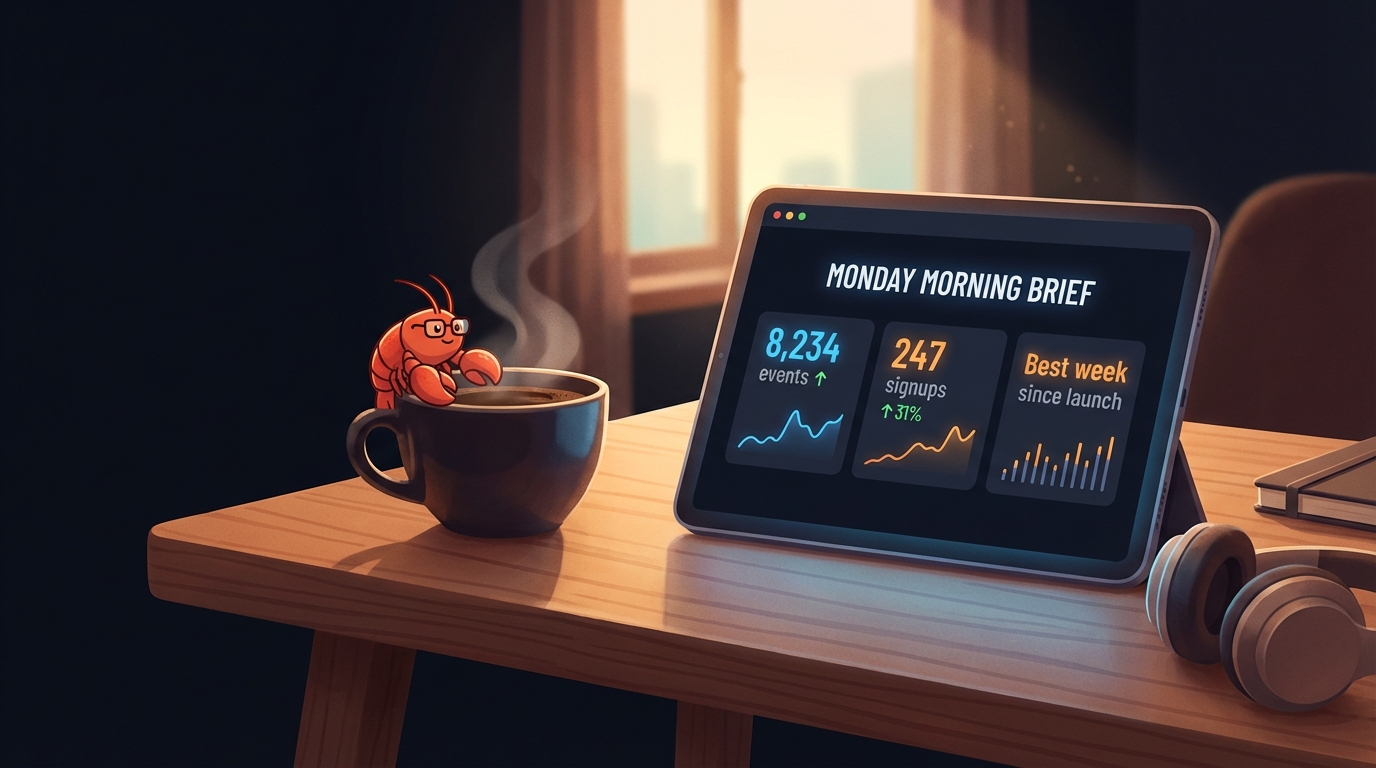 Monday morning brief — your agent replaces the dashboard